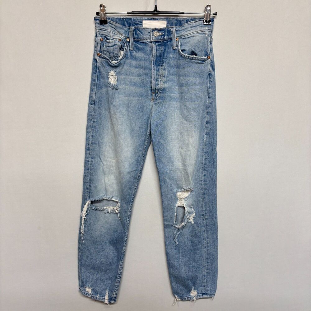 Mother Size 26 The Tomcat High Rise Straight Confession Jeans Denim D136 - 25